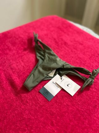 Braga brasileña bikini verde kaki