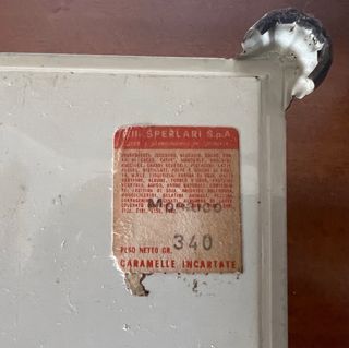 Cofanetto di caramelle Sperlari, vintage