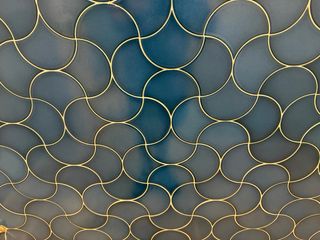 Azulejo Scale Fan Electric Blue