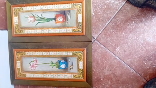 3 Cuadros Decorativos: Tigre, Flores