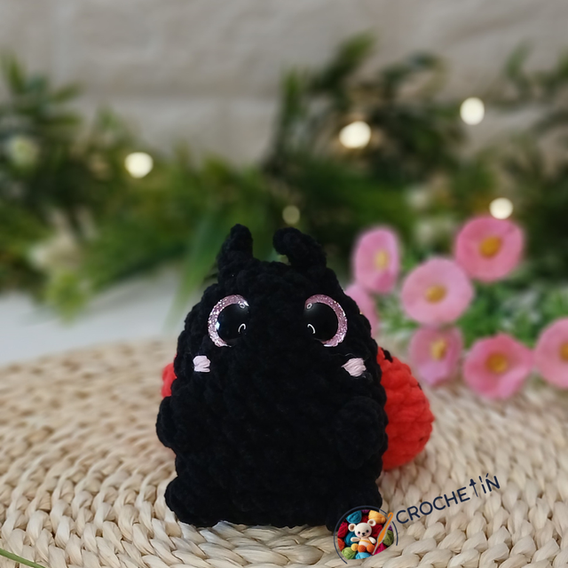 Amigurumi Mariquita Kawaii Crochet