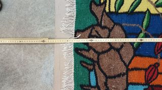 Tappeto vintage anni '50 lana multicolor