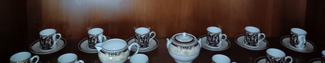 Set tazzine  The  Wedgwood blu e bianco