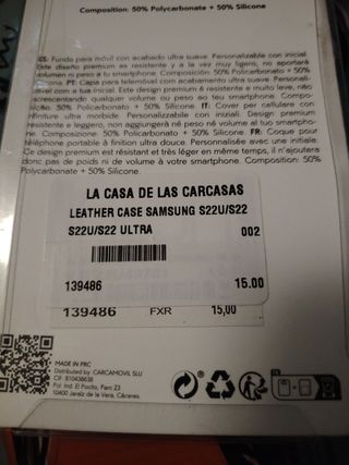 Funda móvil LA CASA DE LAS Carcasas Samsung S22U