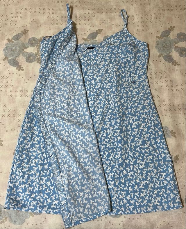 Vestido Lefties azul estampado