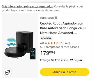 Cecotec Conga 2499 robot aspirador