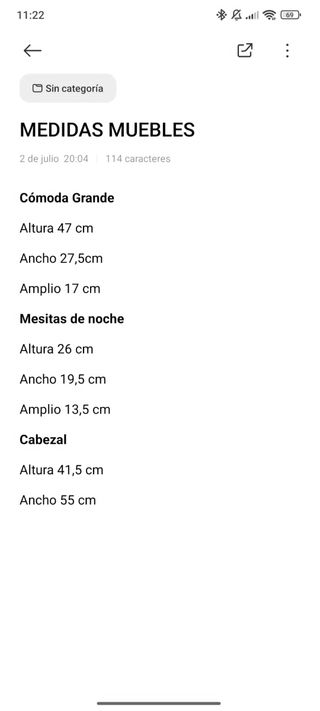 Conjunto dormitorio madera: cómoda + 2 mesillas