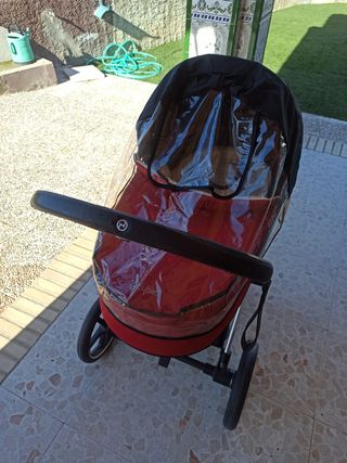 Silla de paseo bebé roja