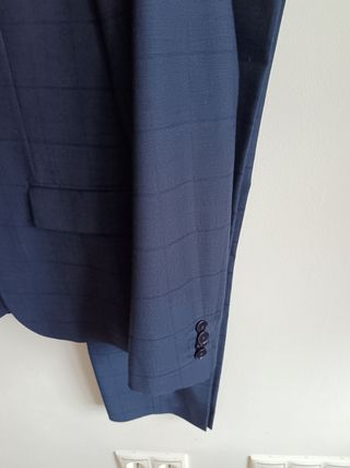 Traje Mango azul marino slim fit