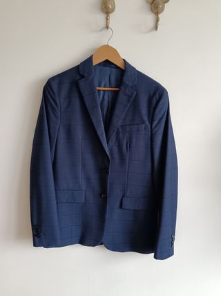 Traje Mango azul marino slim fit
