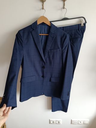 Traje Mango azul marino slim fit