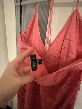 Vestido rosa Talla L Bebe