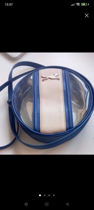 Bolso Bimba y Lola beige y azul