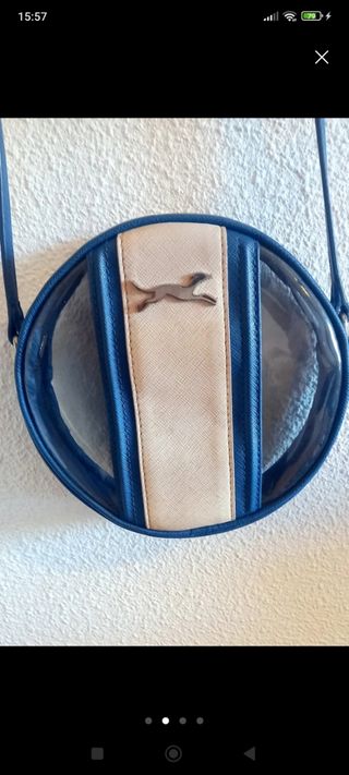 Bolso Bimba y Lola beige y azul