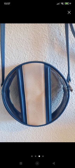 Bolso Bimba y Lola beige y azul