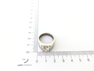 sello oro 18k con diamante de laboratorio