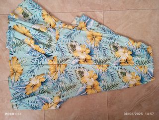 Falda larga floral verano