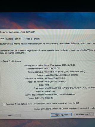 PC sobremesa silencioso ASUS