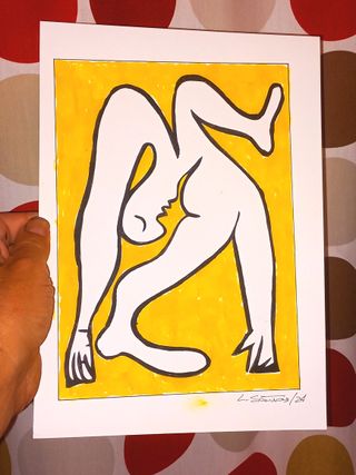 Pintura Abstrata - Figura Humana (A4)