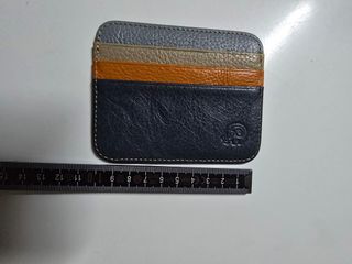 Porta-cartões Pele Genuína - Novo