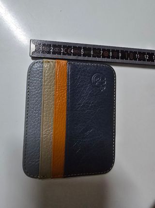 Porta-cartões Pele Genuína - Novo