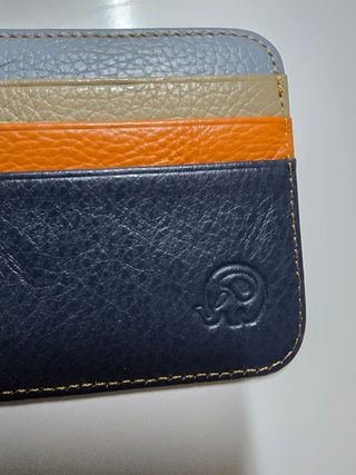 Porta-cartões Pele Genuína - Novo