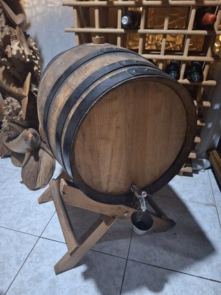 Bota vino madera antigua