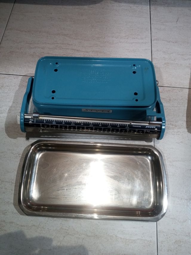 Balanza Stube azul 60s. Mod.5000. 32x20x10cm