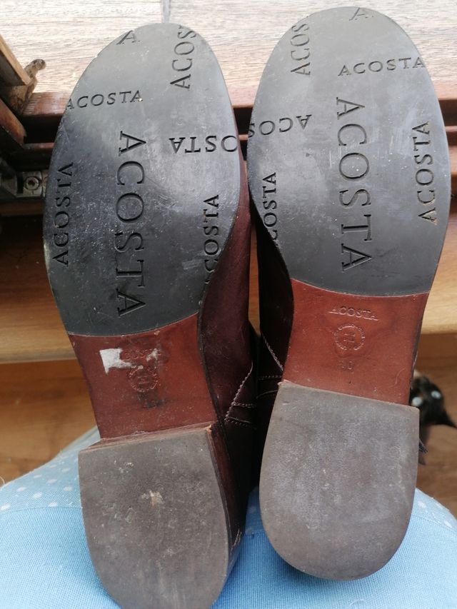 Botas Marrón Piel Talla 40