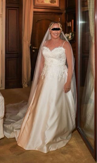 Precioso Vestido novia NUEVO con todo los accesor