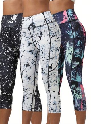 3 Mallas Deportivas Shein - estampadas