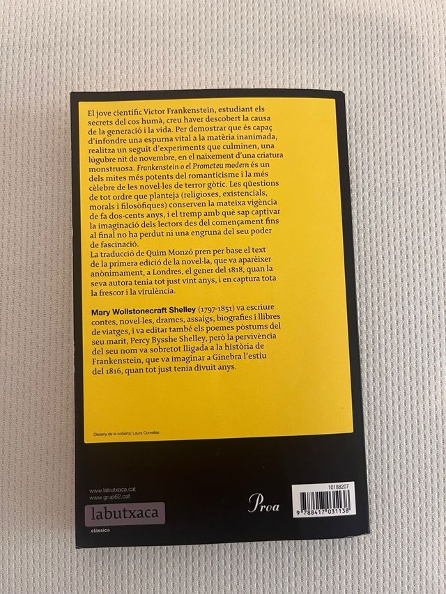 Frankenstein: Traducció de Quim Monzó