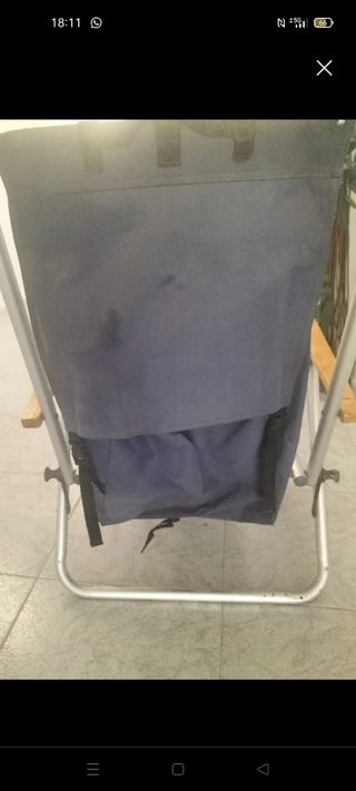 Silla Plegable Reclinable con Reposapiés