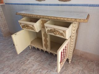 Mueble antiguo entrada mármol