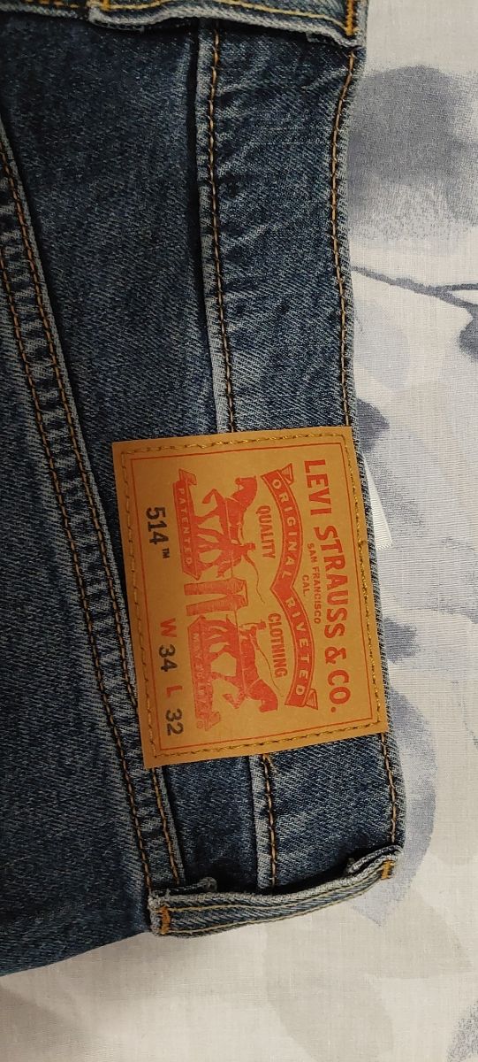 Levis 514 - Tejanos pantañon Vaqueros Azul w34 l32