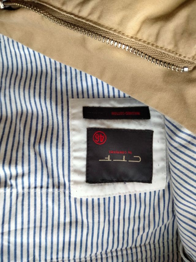 Pantalón beige largo c/ bolsillos