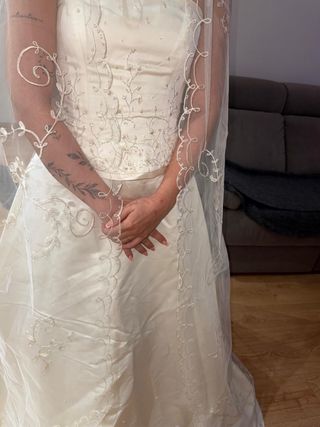 Vestido novia blanco - Talla m