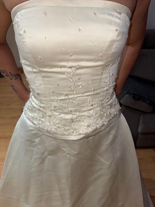 Vestido novia blanco - Talla m