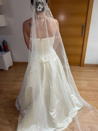 Vestido novia blanco - Talla m