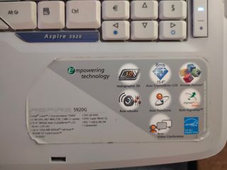 Portátil Acer Aspire 5920G - 1.66 GHz