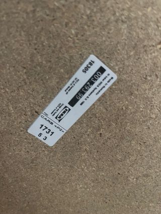 Puff Ikea Vallentuna blanco - piel