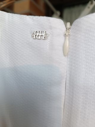 Vestido Maria Mare blanco y azul