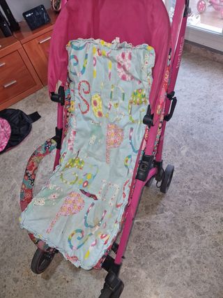 Bolso carrito bebé rosa