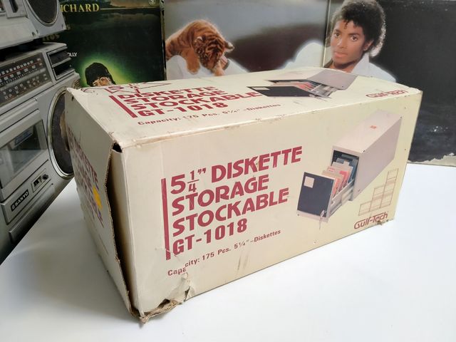 Archivador vintage Gulf-Tech para disquetes