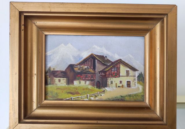 Óleo paisaje primera mitad siglo XX - Leoz