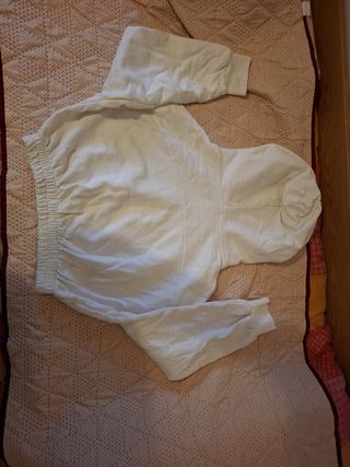 Felpa corta bianca estiva