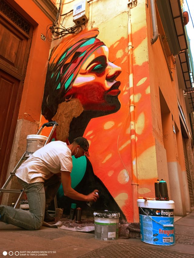 ARTISTA PINTOR deco GRAFFITI cuadro dibujo pared