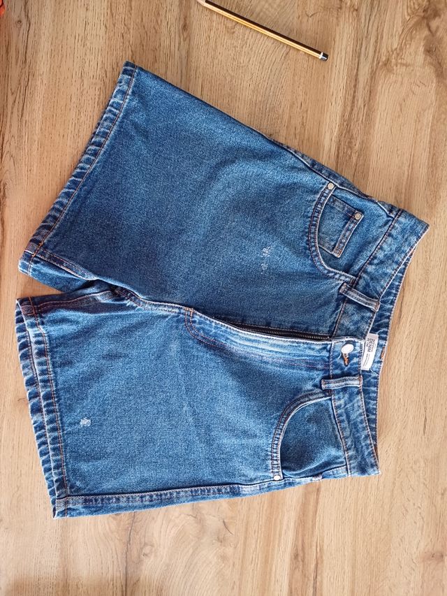 Shorts jeans Zara blu