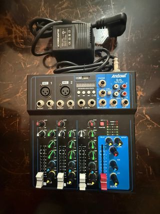 Mixer audio Andowl Q4L - 3 canali karaoke live dj