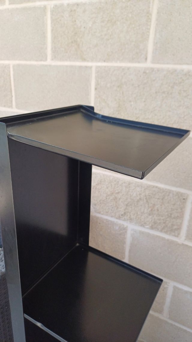 Estantería negra metal - 4 baldas